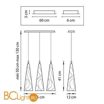 Подвесной светильник Lightstar Cioccolato 804031 - Схема
