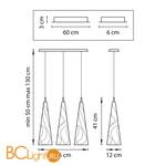 Подвесной светильник Lightstar Cioccolato 804031 - Схема