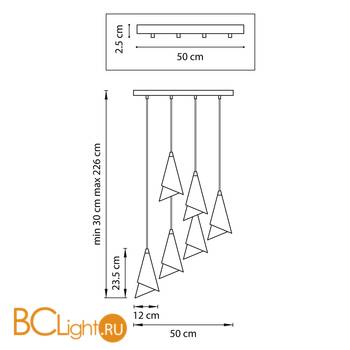 Подвесной светильник Lightstar Cone 757060 - Схема