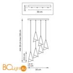 Подвесной светильник Lightstar Cone 757060 - Схема