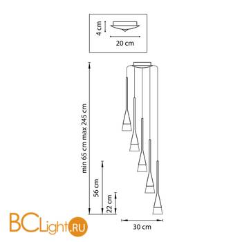 Подвесной светильник Lightstar Conicita 804250 - Схема