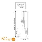 Подвесной светильник Lightstar Conicita 804250 - Схема