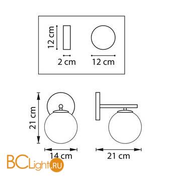 Бра Lightstar Croco 815517 - Схема