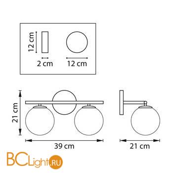Бра Lightstar Croco 815523 - Схема