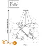 Люстра Lightstar Croco 815410 - Схема