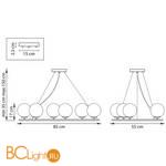 Люстра Lightstar Croco 815360 - Схема