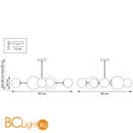 Люстра Lightstar Croco 815480 - Схема