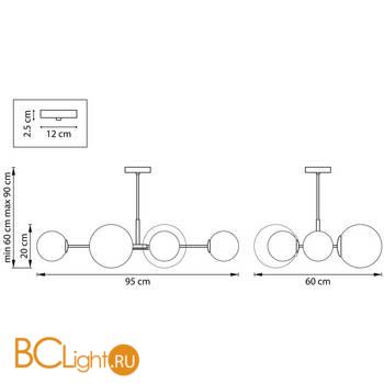 Люстра Lightstar Croco 815460 - Схема