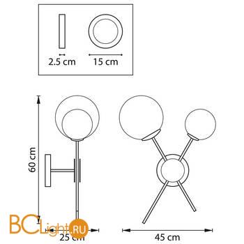 Бра Lightstar Croco 815620 - Схема