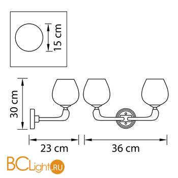 Бра Lightstar Delta 706622 - Схема