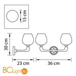Бра Lightstar Delta 706622 - Схема
