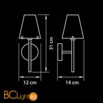 Бра Lightstar Diafano 758614 - Схема