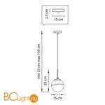 Подвесной светильник Lightstar Dissimo 803115 - Схема