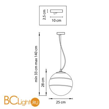 Подвесной светильник Lightstar Dissimo 803116 - Схема