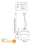 Подвесной светильник Lightstar Dissimo 803116 - Схема