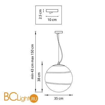 Подвесной светильник Lightstar Dissimo 803117 - Схема