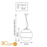 Подвесной светильник Lightstar Dissimo 803117 - Схема