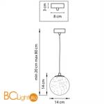 Подвесной светильник Lightstar Dissimo 803112 - Схема