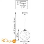 Подвесной светильник Lightstar Dissimo 803113 - Схема
