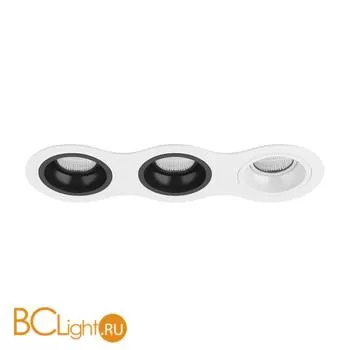 Встраиваемый светильник Lightstar Domino ROUND МR16 (214636+214607+214607+214606) D636070706