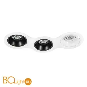 Встраиваемый светильник Lightstar Domino D696070706 ROUND МR16 (214696+214607+214607+214606)