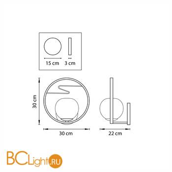 Бра Lightstar Enna 762617 - Схема