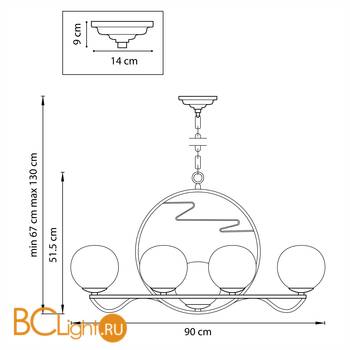 Люстра Lightstar Enna 762097 - Схема