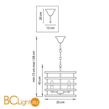 Подвесной светильник Lightstar Epsilon 735030 - Схема