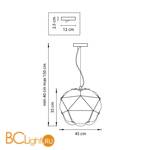 Подвесной светильник Lightstar Erbareo 799020 - Схема