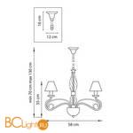 Люстра Lightstar Esedra 782060 - Схема