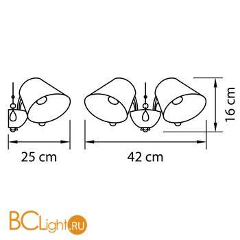 Бра Lightstar Esedra 682626 - Схема