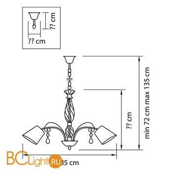 Люстра Lightstar Esedra 682186 - Схема