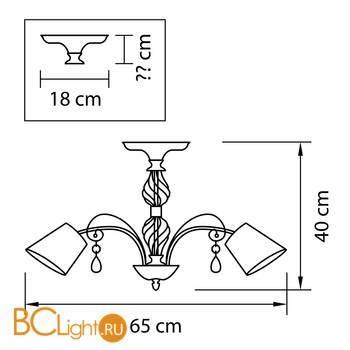 Потолочная люстра Lightstar Esedra 682056 - Схема