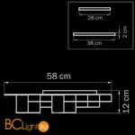 Настенно-потолочный светильник Lightstar Favo 750124 - Схема
