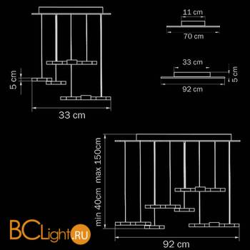 Подвесной светильник Lightstar Favo 750263 - Схема