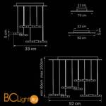 Подвесной светильник Lightstar Favo 750263 - Схема