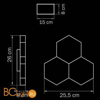 Настенный светильник Lightstar Favo 750634 - Схема