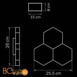 Настенный светильник Lightstar Favo 750634 - Схема