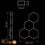 Настенный светильник Lightstar Favo 750643 - Схема