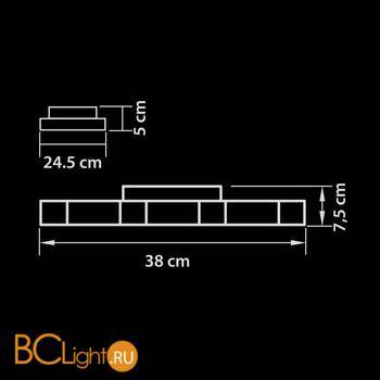 Настенно-потолочный светильник Lightstar Favo 750073 - Схема