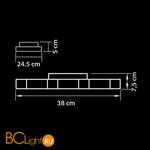 Настенно-потолочный светильник Lightstar Favo 750073 - Схема