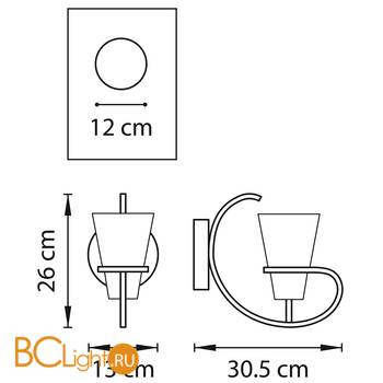 Бра Lightstar Fiacolla 733617 - Схема