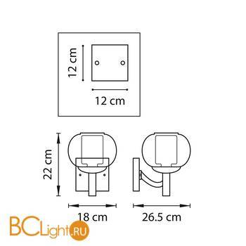 Бра Lightstar Fiamma 730613 - Схема