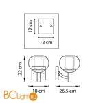 Бра Lightstar Fiamma 730613 - Схема