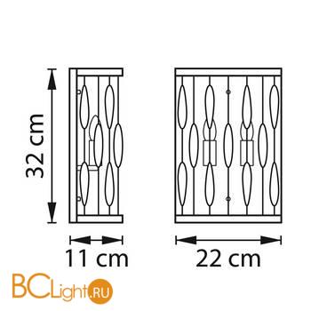 Настенный светильник Lightstar Firenze 725523 - Схема
