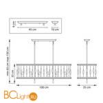 Подвесной светильник Lightstar Firenze 725263 - Схема