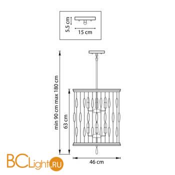 Подвесной светильник Lightstar Firenze 725163 - Схема