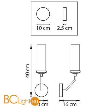 Бра Lightstar Flume 723615 - Схема