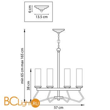 Люстра Lightstar Flume 723065 - Схема