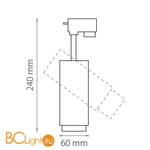 Трековый светильник Lightstar Fuoco 215239 - Схема